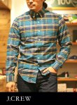 画像1: 【J.CREW】 ジェイクルー OX FORD B.D CHECK SHIRT BLUE/YELLOW (1)