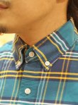 画像5: 【J.CREW】 ジェイクルー OX FORD B.D CHECK SHIRT BLUE/YELLOW (5)