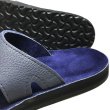 画像2: 【SANDALMAN】 WIDE STRAP Leather Sandal BLUE (2)
