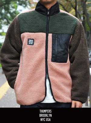 画像: 【THUMPERS NYC】サンパース MULTI COLOR FLEECE JACKET