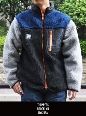 画像: 【THUMPERS NYC】サンパース MULTI COLOR FLEECE JACKET