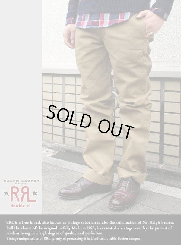 画像1: 【RRL】 ダブルアールエル リジッドチノパンツ (1)