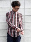 画像1: 【J.CREW】 　L/S マドラスチェックボタンダウンシャツ (1)