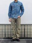 画像2: 【DENIM&SUPPLY】 スタッズウエスタンシャツ L.IND (2)