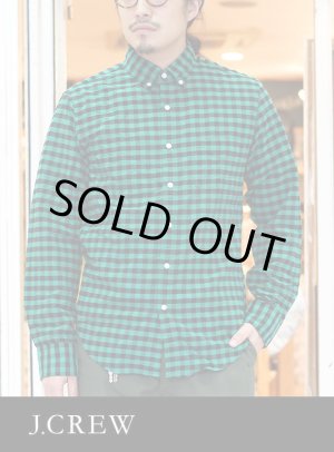 画像: 【J.CREW】 ジェイクルー BLOCK CHECK OXFORD SHIRTS  GREEN/BLACK