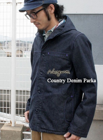 画像: 【Nasngwam】 コーチジャケットにフードをプラスした万能アウター COUNTRY DENIM PARKA新入荷アップしました。