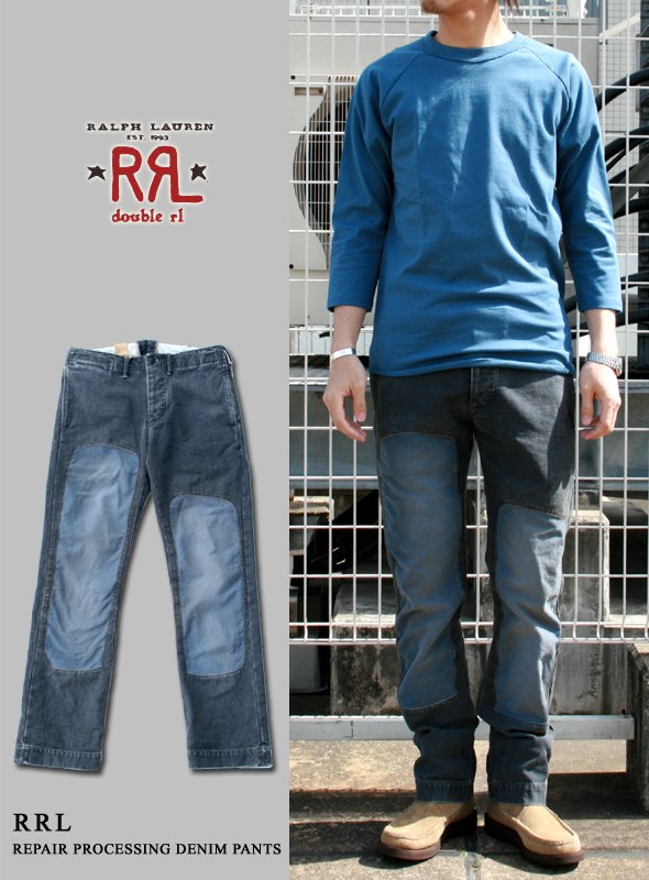 画像: 【RRL】個性溢れる希少なリペアデザイン リペア加工デニムパンツ新入荷アップしました。