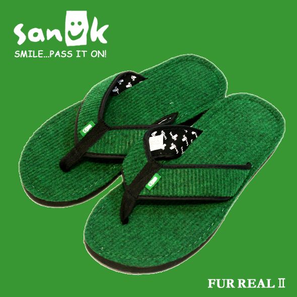 画像: 【sanuk】人工芝の様なユニークデザイン FUR REAL II　サンダル新入荷アップしました。