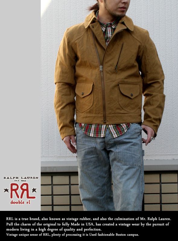 画像: 【RRL】すっきりとした絶妙なサイジング コットンダブルライダース新入荷アップしました。