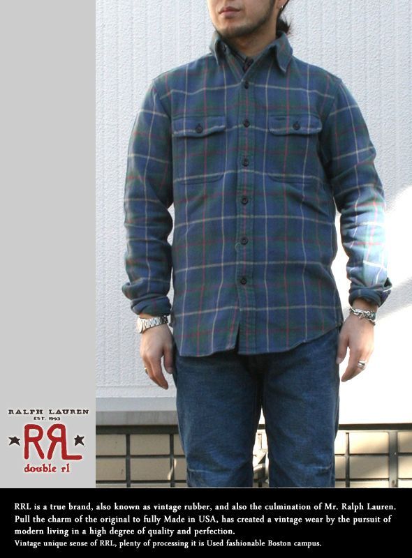 画像: 【RRL】ヴィンテージネルの雰囲気を表現 チェックヘビーネルシャツ新入荷アップしました。