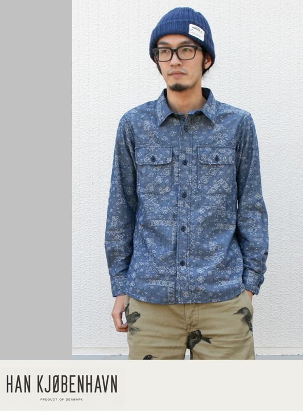 画像: 【HAN KJOBENHAVN】レトロなディテールに、存在感あるペイズリー柄 OUTER SHIRTS新入荷アップしました。