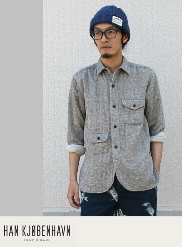 画像: 【HAN KJOBENHAVN】ガーゼ素材を利用して表現した柔らかな雰囲気 ARMY SHIRTS FLOWER新入荷アップしました。