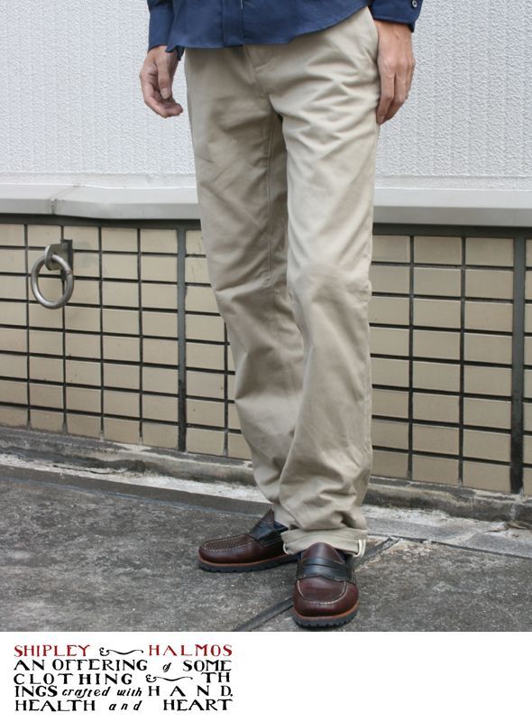 画像: 【SHIPLEY&HALMOS】ON・OFF使える万能パンツ チノトラウザー新入荷アップしました。