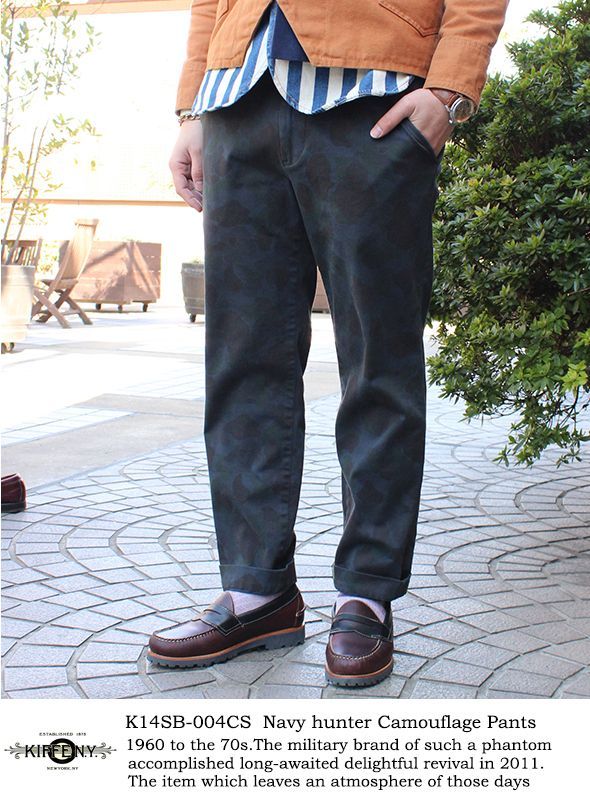 画像: 【KIFFE】 NAVY HUNTER CAMOUFLAGE PANTS新入荷アップしました。