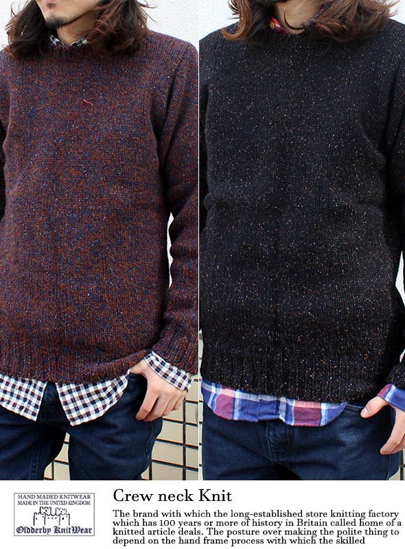 画像: 【Oldderby Knitwear】CREW NECK KNIT クルーネックニット新入荷アップしました。