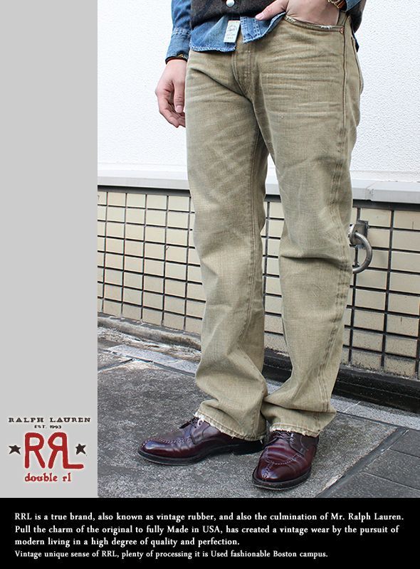 画像: 【RRL】ストレートレッグデニム 新入荷アップしました。