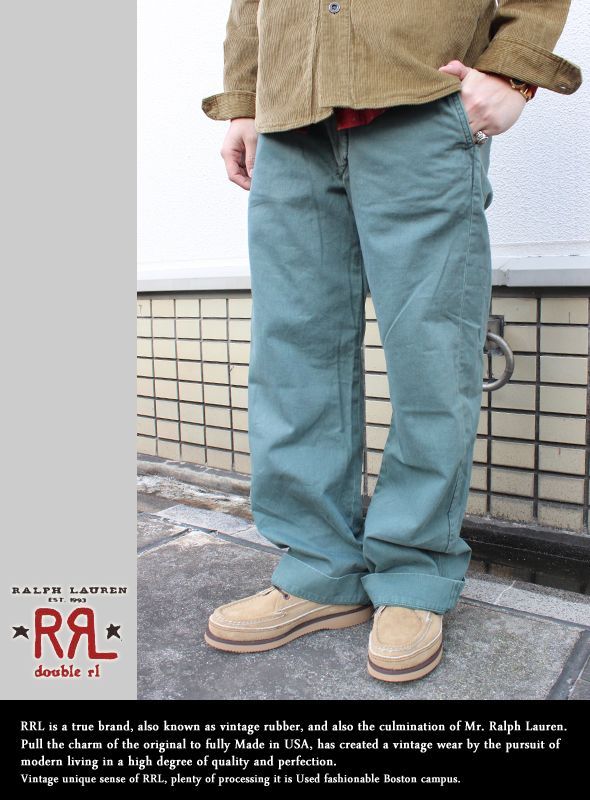 画像: 【RRL】ウォッシュドチノパンツ 新入荷アップしました。