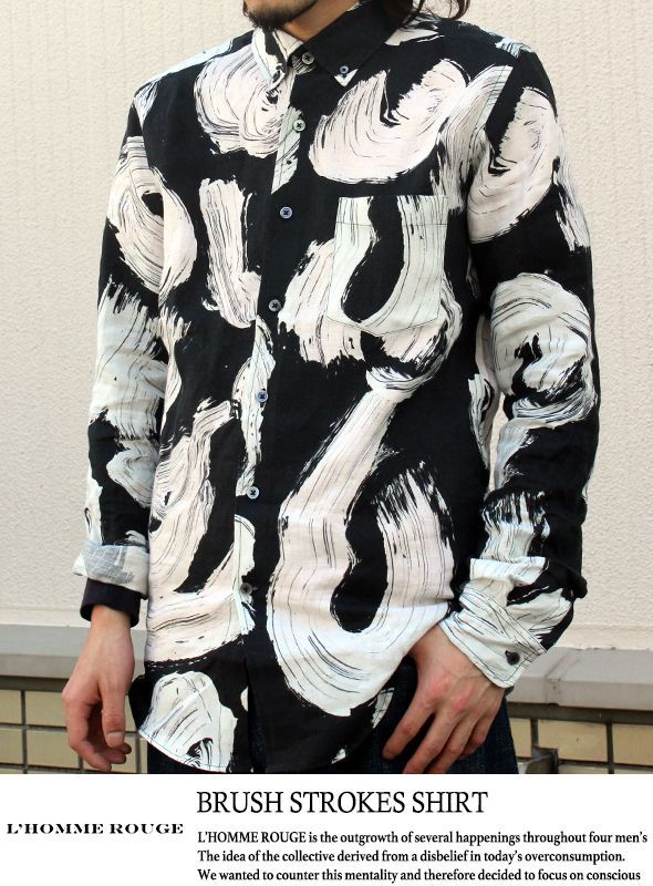 画像: 【L'HOMME ROUGE】BRUSH STROKES SHIRT 入荷アップしました。