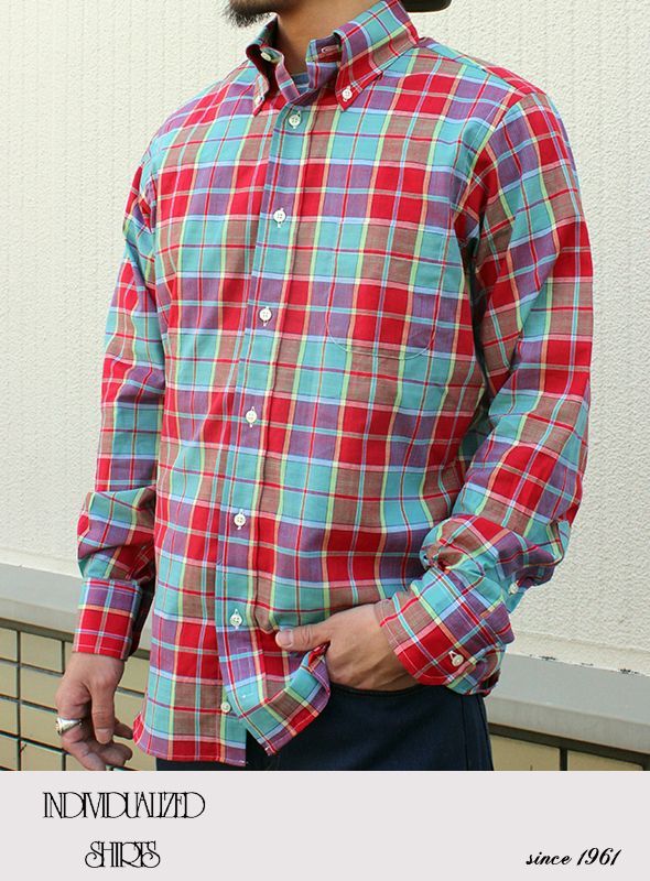 画像: 【INDIVIDUALIZED SHIRTS】マドラスチェックシャツ 入荷アップしました。