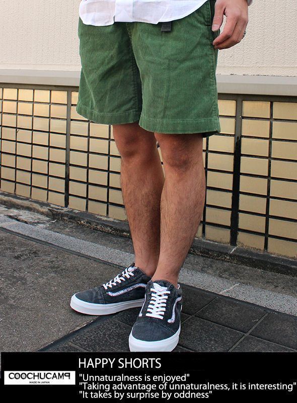 画像: 【COOCHUCAMP】HAPPY SHORTS CORDUROY GRN 入荷アップしました。