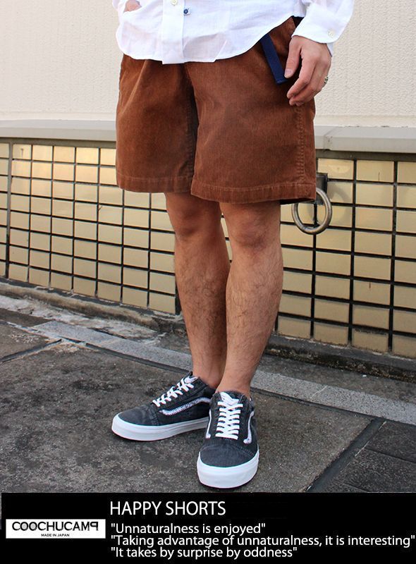 画像: 【COOCHUCAMP】HAPPY SHORTS CORDUROY BRW 入荷アップしました。