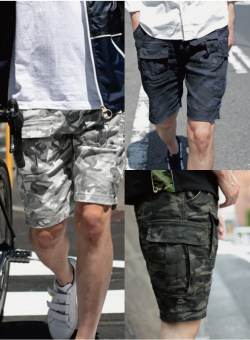 画像: 【narifuri】Panama camo cargo shorts(NF787) 新入荷アップしました。