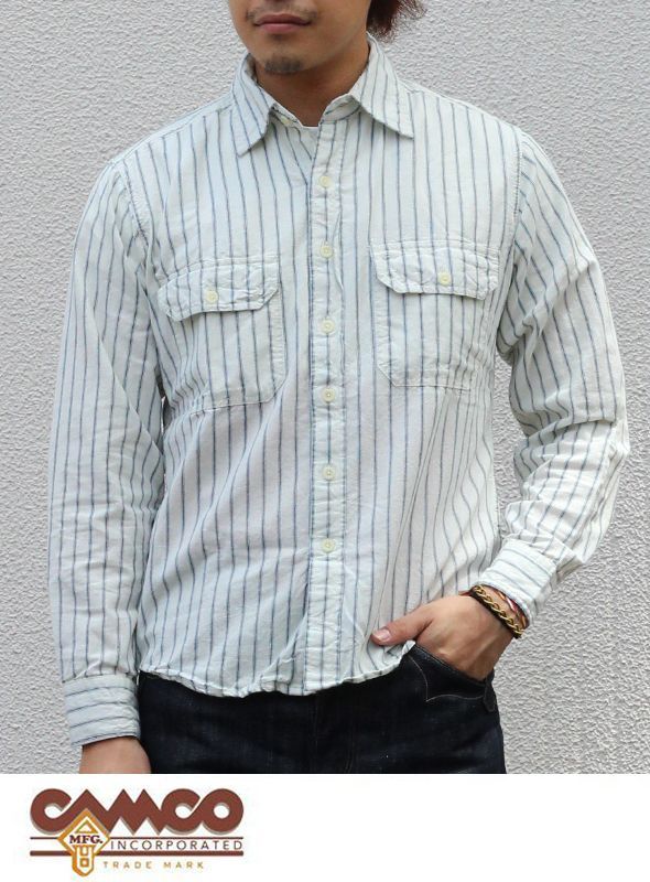 画像: 【CAMCO】カムコ CHAMBRAY WORK SHIRTS STRIPE入荷アップしました。