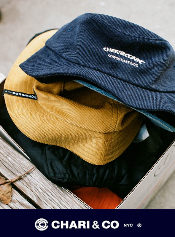 画像: 【CHARI&CO】チャリアンドコーCORDUROY BUCKET HAT OVERLAP LOGO入荷アップしました。