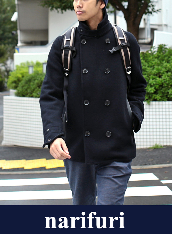 画像: 【narifuri】ナリフリ Double pea coat（NF833）入荷アップしました。