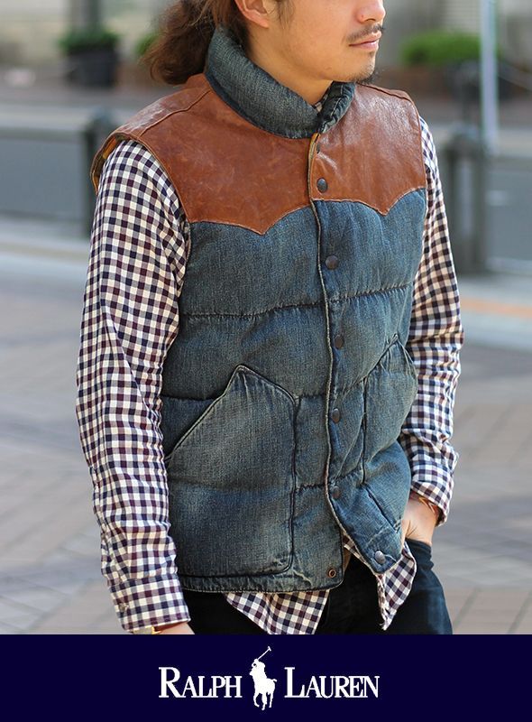 画像: 【POLO RALPH LAUREN】LEATHER YORK DOWN VEST 入荷アップしました。