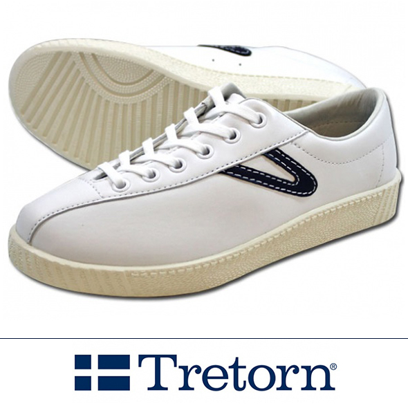 画像: 【TRETORN】 NYLITE ナイライト レザー WHITE/NAVY 入荷アップしました。