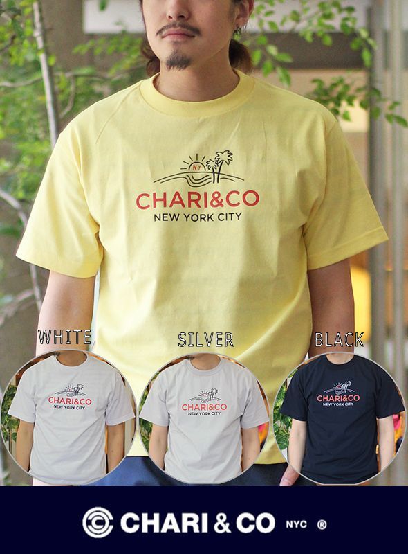 画像: 【CHARI&CO】 チャリアンドコー BEACH LOGO TEE (4色） 入荷アップしました。