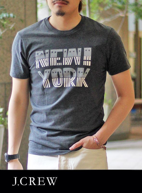 画像: 【J.CREW】NEW YORK S/S TEE CHACOAL 新入荷アップしました。