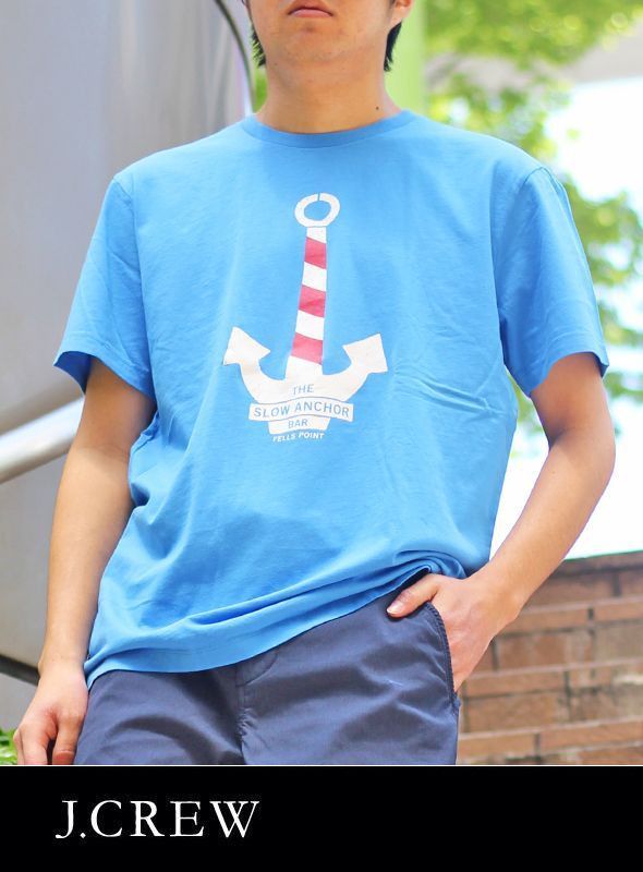 画像: 【J.CREW】SLOW ANCHOR S/S TEE BLUE 新入荷アップしました。