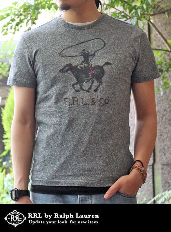 画像: 【RRL】COWBOY PRINT TEE 杢GRAY 新入荷アップしました。