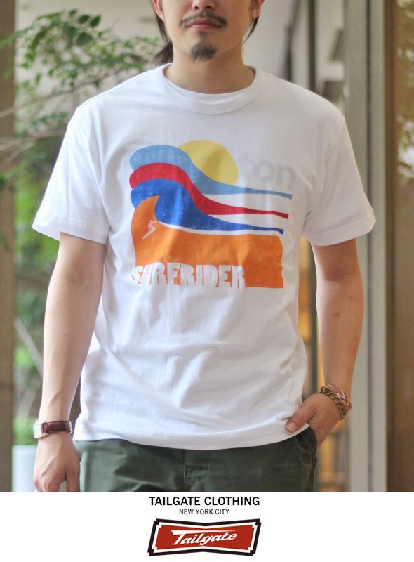 画像: 【Tailgate】 S/S TEE COLOR WAVE WHT 新入荷アップしました。