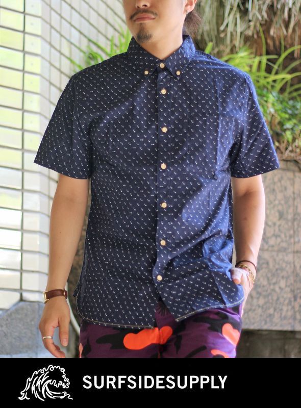 画像: 【SURFSIDE SUPPLY CO】 BENT PALM PRINT S/S B.D SHIRT 新入荷アップしました。