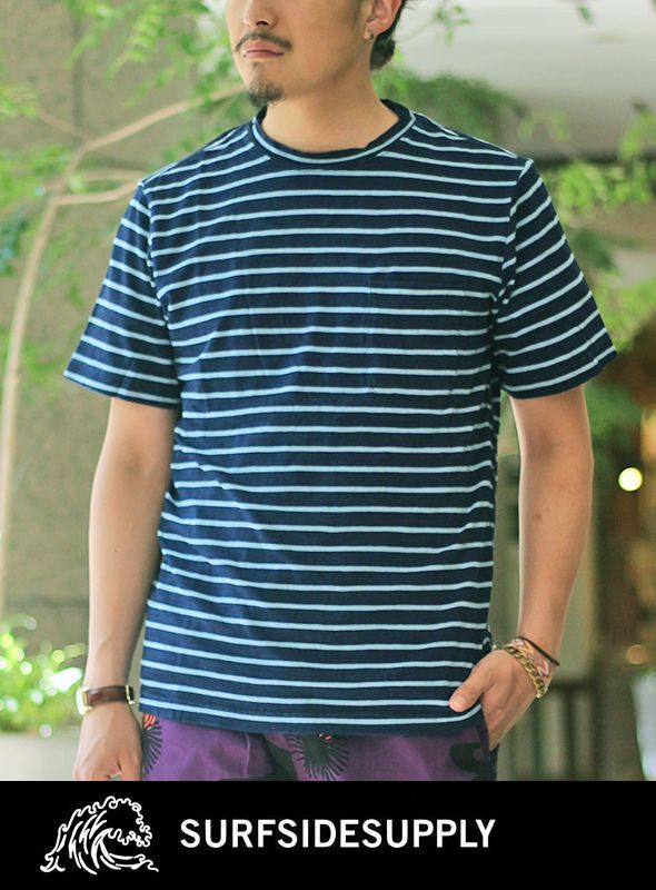 画像: 【SURFSIDE SUPPLY CO】INDIGO Pocket BORDER TEE 新入荷アップしました。