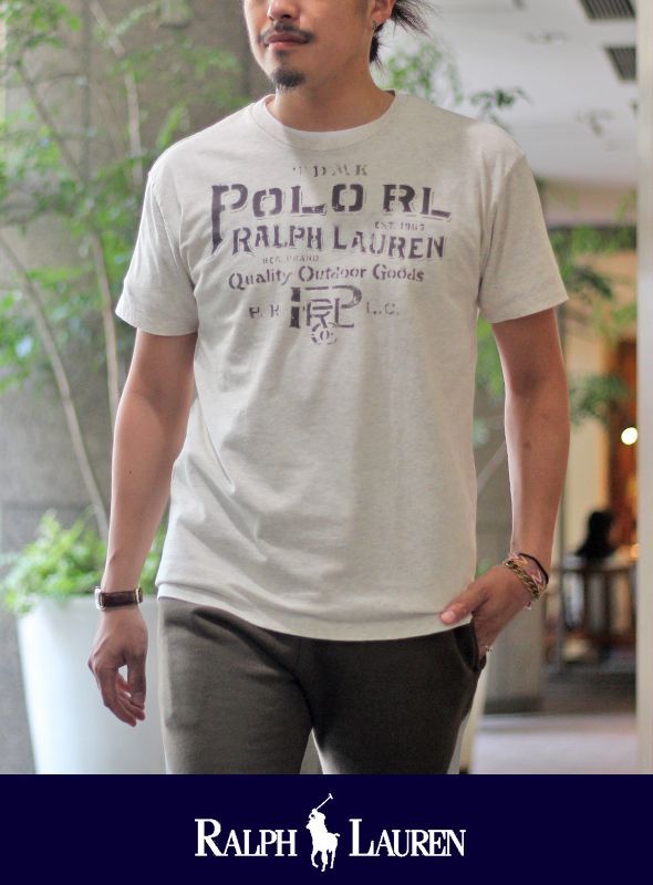 画像: 【POLO RALPH LAUREN】ステンシルプリント TEE NAT 新入荷アップしました。