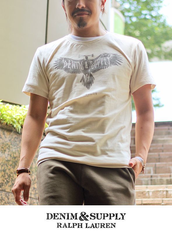 画像: 【DENIM&SUPPLY by Ralph Lauren 】 Eagle PRINT S/S TEE OATMEAL 新入荷アップしました。