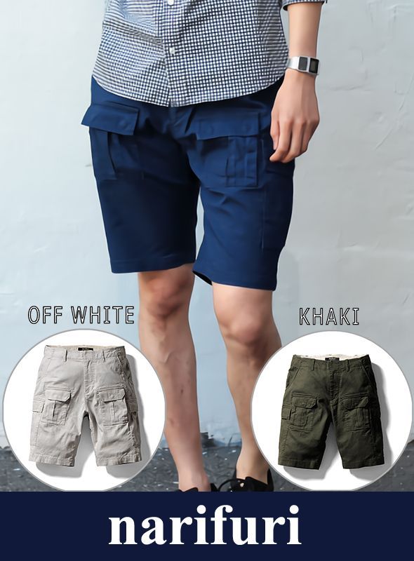 画像: 【narifuri】  Summer cargo shorts (NF787) 新入荷アップしました。