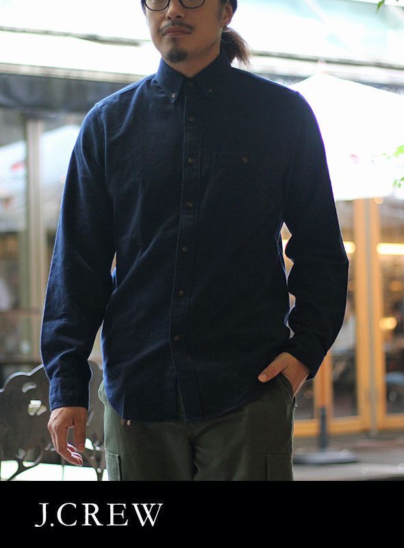 画像: 【J.CREW】ELBOE PATCH SHIRTS NAVY 新入荷アップしました。