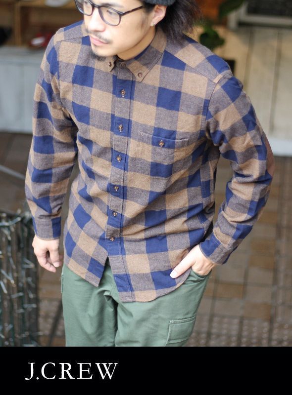 画像: 【J.CREW】BLOCK CHECK SHIRTS BRN/NVY  新入荷アップしました。