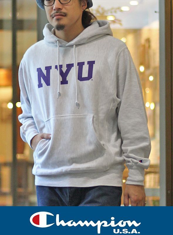 画像: 【CHAMPION】NYU SWEAT PARKA OAT 新入荷アップしました。