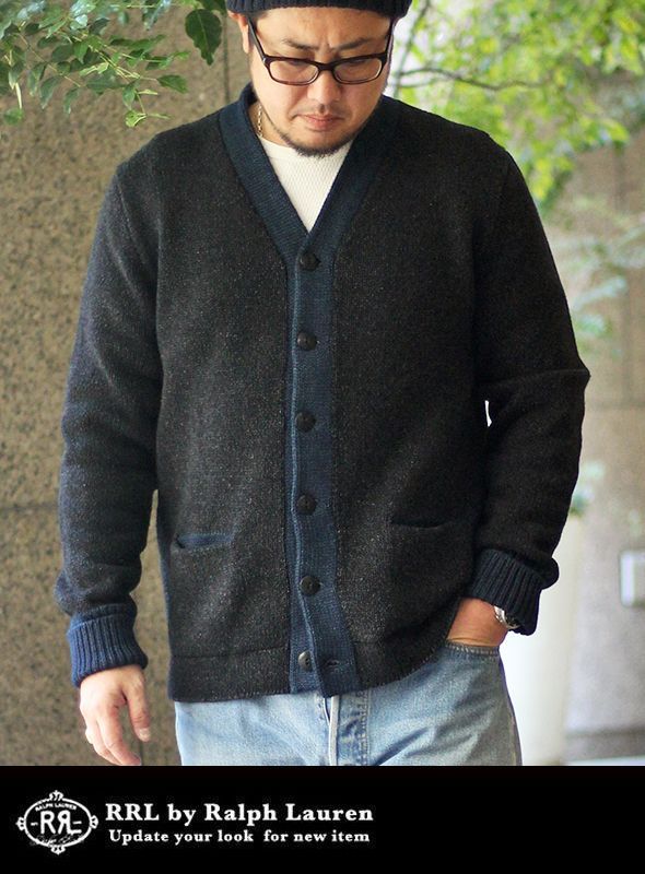 画像: 【RRL】VARSITY INDIGO V-NECK CARDIGAN 新入荷アップしました。