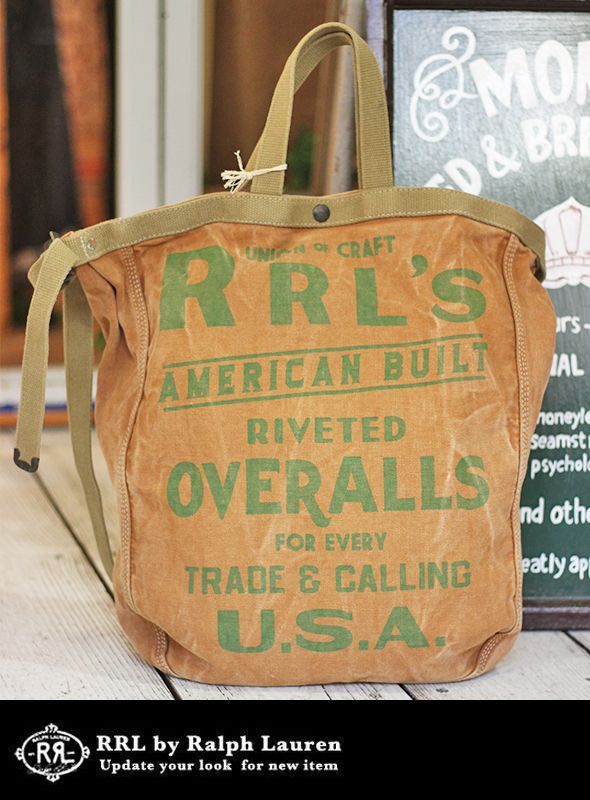 画像: 【RRL】 MARKET TOTE BAG BRN DUCK  新入荷アップしました。