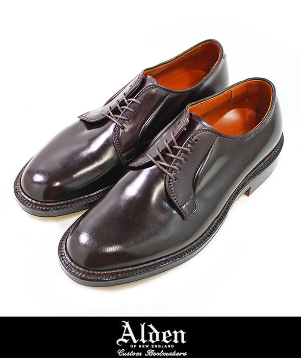 画像: 【ALDEN】#990 プレーントゥ #8 BURGUNDY Eワイズ   新入荷アップしました。