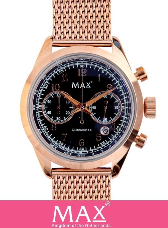 画像: 2018-3-30【MAX XL WATCH/マックスXLウォッチ】 5-MAX666 44mm PINK　GOLD/BLACK新入荷分アップしました。