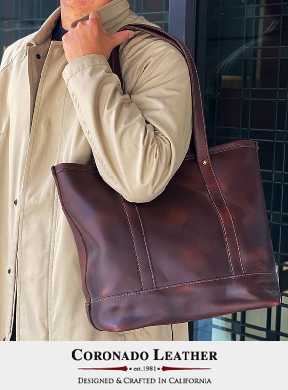 画像: 2021-9-9【CORONADO LEATHER】 コロナドレザー Travel Tote Brwon  新入荷分アップしました。