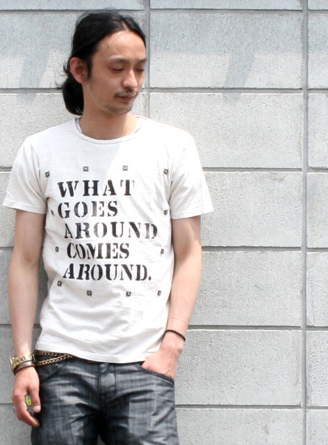 画像: 【What Goes Around Comes Around】ロゴプリント&スタッズTシャツ新入荷アップしました。